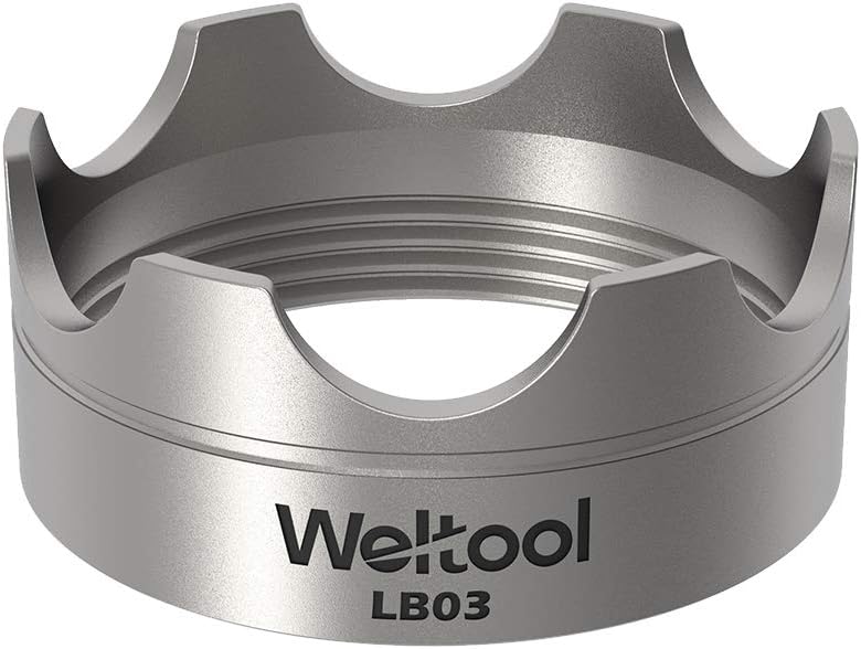 Weltool Flashlight Strike Bezel - 304 Stainless Steel for Maglite C or D Cell flashlights LED ML300L & ML300 LX - Upgrade Maglite Glass Breaker