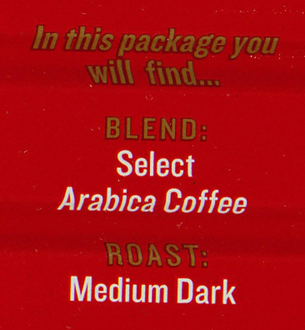 French Market Coffee & Chicory Dark Roast Ground Coffee, 12oz Can (Pack of 6)