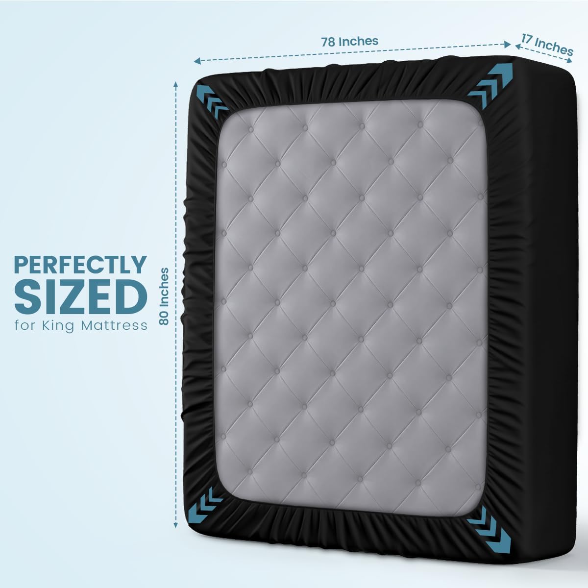 Waterproof Queen Size Mattress Protector fits Upto 17" deep Mattresses | Utopia Bedding 200 GSM Soft & Breathable Mattress Cover, Dirt-Proof, Noiseless, Machine Washable Fitted Sheet Style, White