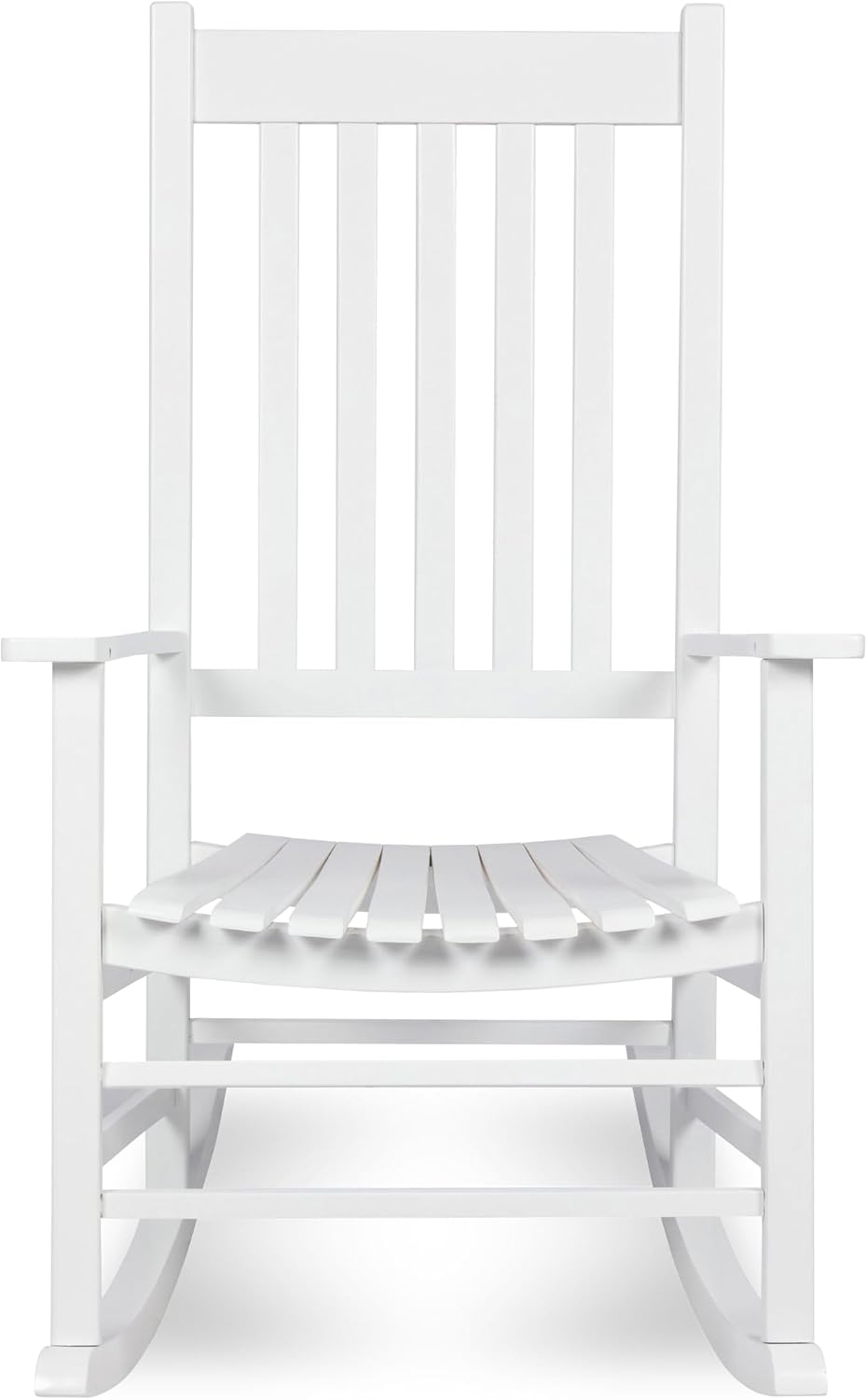 Shine Company 4332WT Vermont Porch Rocker, White (2nd Gen)