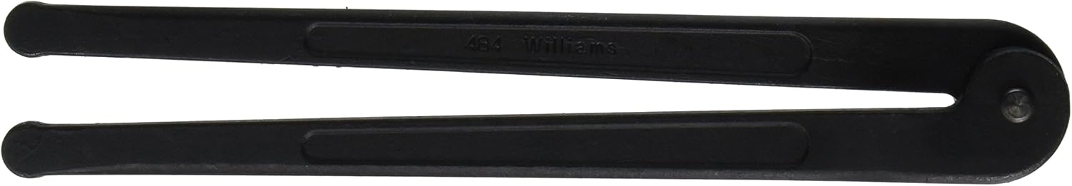 Williams JHW474 Adjustable Hook Spanner Wrench with Span Diameter of 2 to 4-3/4-Inch, Ideal for Adjusting Collars, Lock Nut Rings, and Bearings