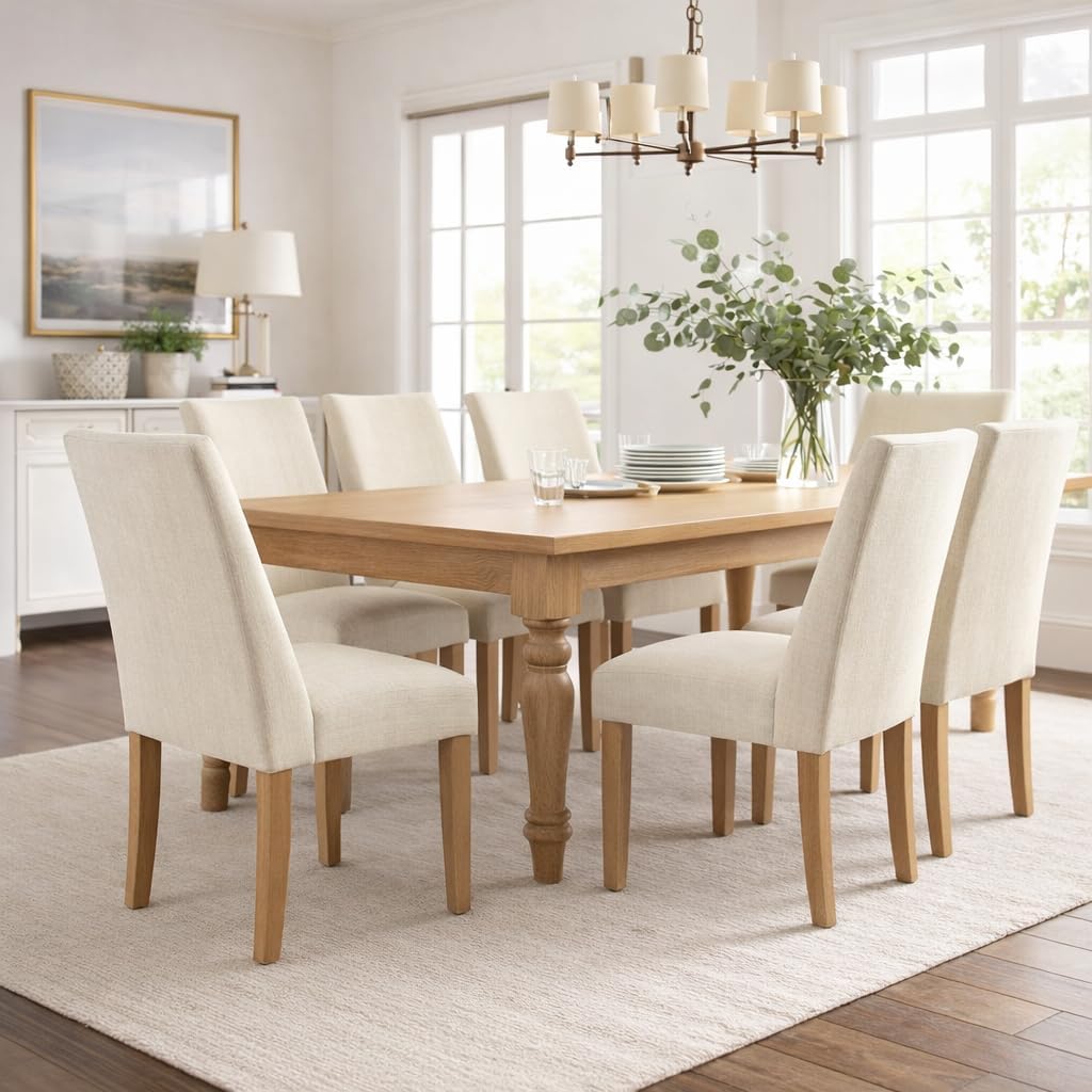 HomePop Parsons Dining Chair - Red & Gold Damask (Single Pack)