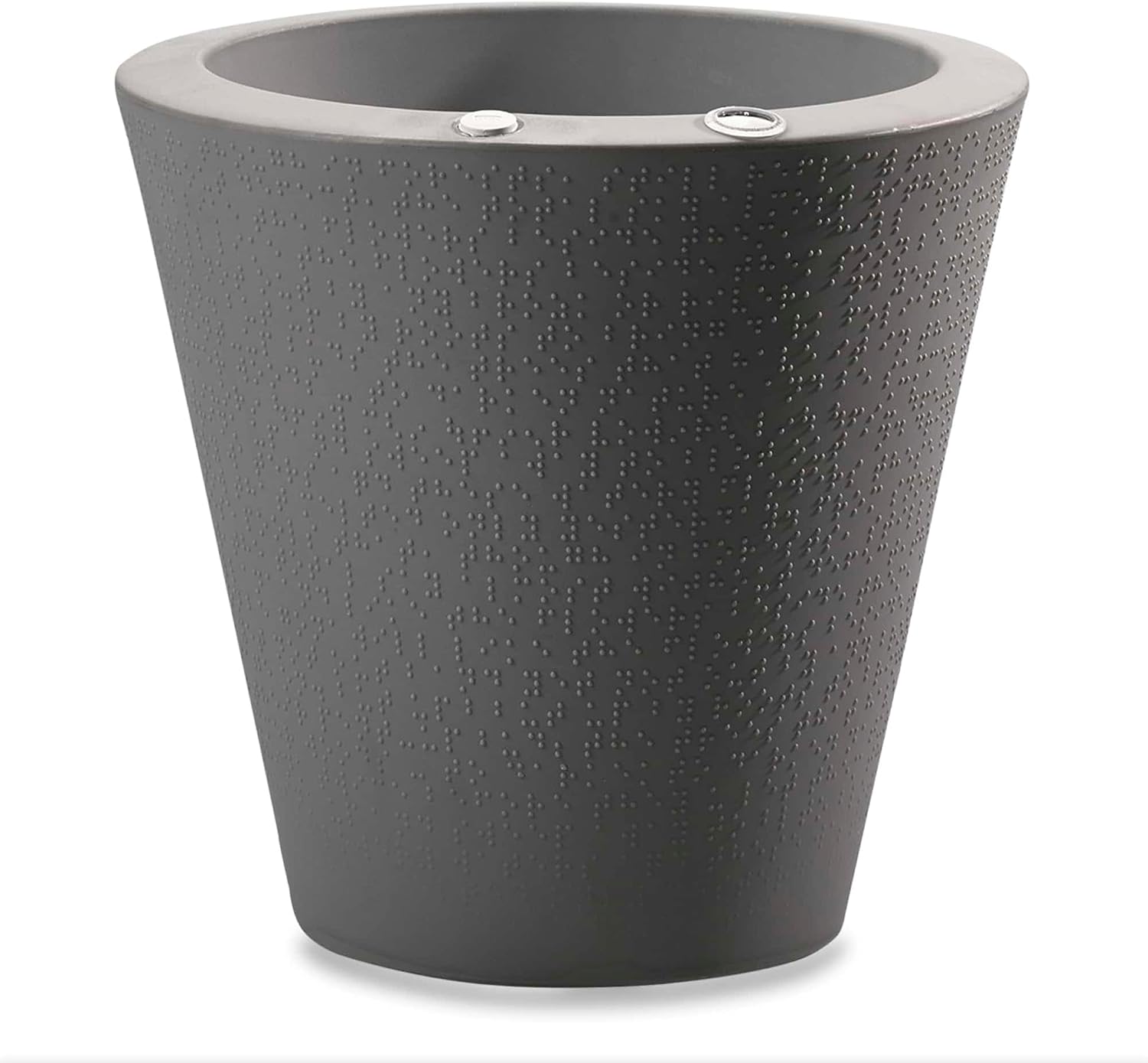 Crescent Garden Dot TruDrop Indoor/Outdoor Planter, Self-Watering Plant Pot, 20 Inches, (Mocha)