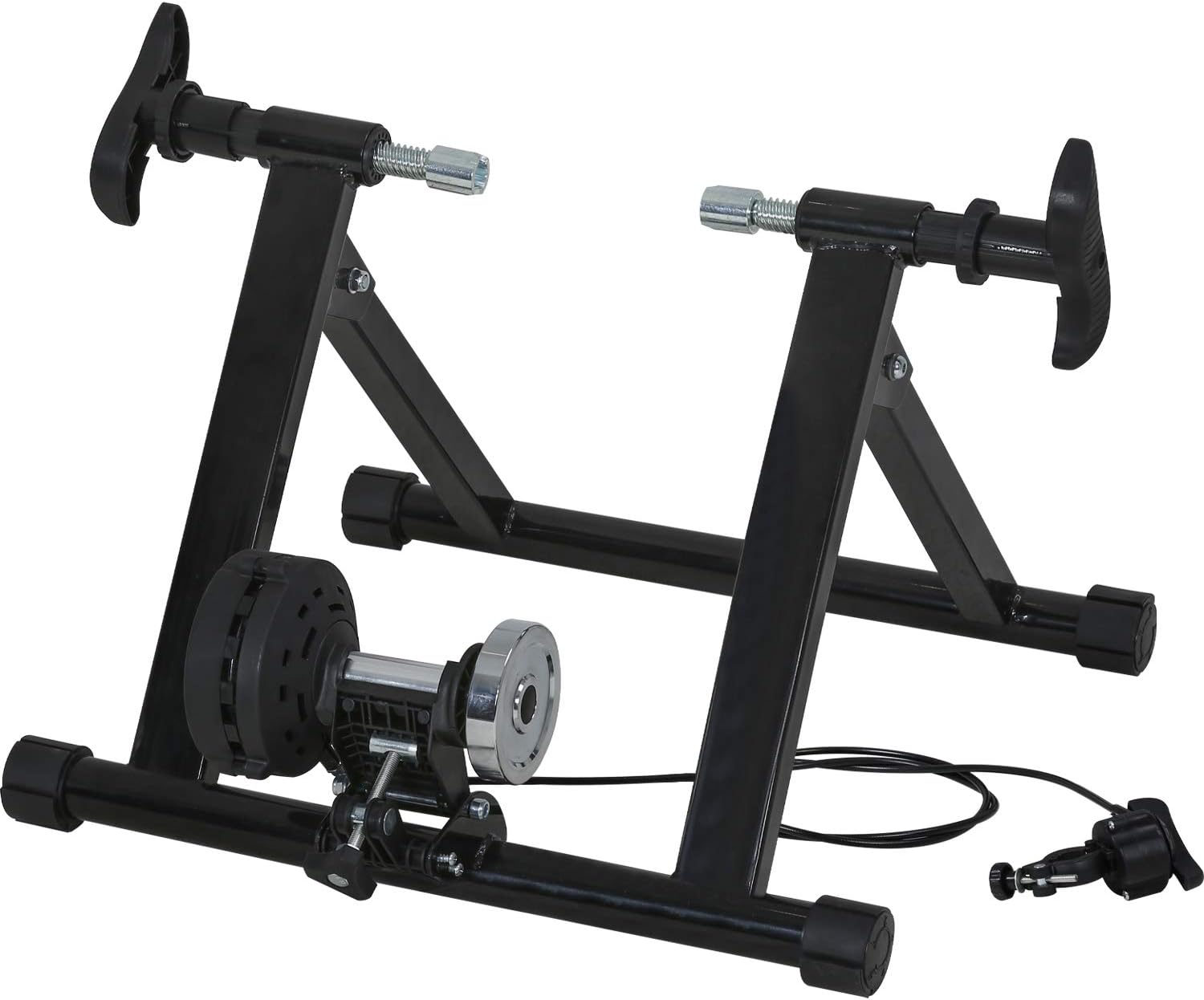FDW Magnetic Bike Trainer Stand for Indoor Riding, Steel Bicycle Exercise Training Stand with Noise Reduction Wheel