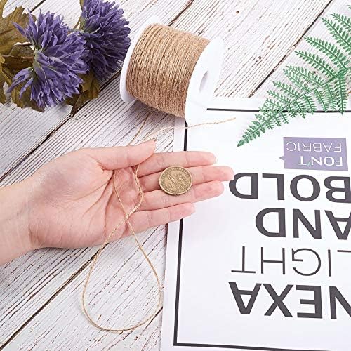 LiQunSweet 100m/328ft Hemp Cord Hemp Rope String Twine Beading Material 1 Ply for Jewelry Making DIY Craftings Wall Hanging Art Project Home Party