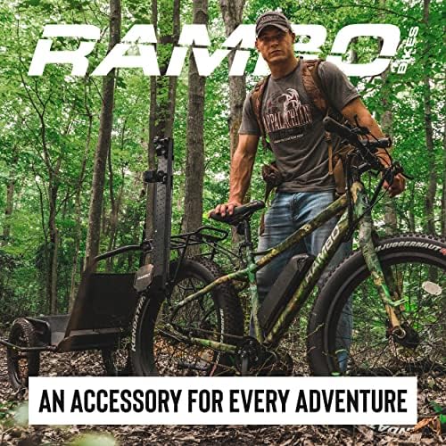 Rambo Bikes Aluminum Bike Trailer Cart - Heavy-Duty Game Cart and Utility Trailer - 300lbs Maximum Capacity - 6061 Aluminum Alloy Frame