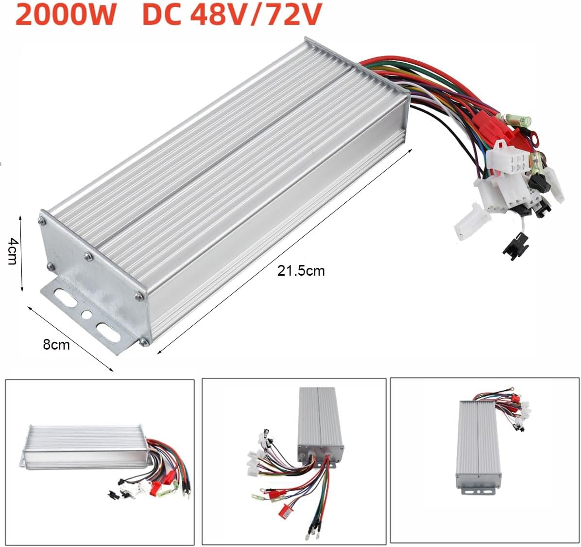 48-72V 2000W Electric Bicycle Brushless Speed Motor Controller for Electric Scooter e-Bike ATV Go Kart Tricycle Moped