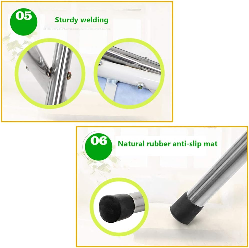 Folding Commode Chair Over Toilet,Bathroom Shower Chair,Can be Used as Raised Toilet Seat Riser