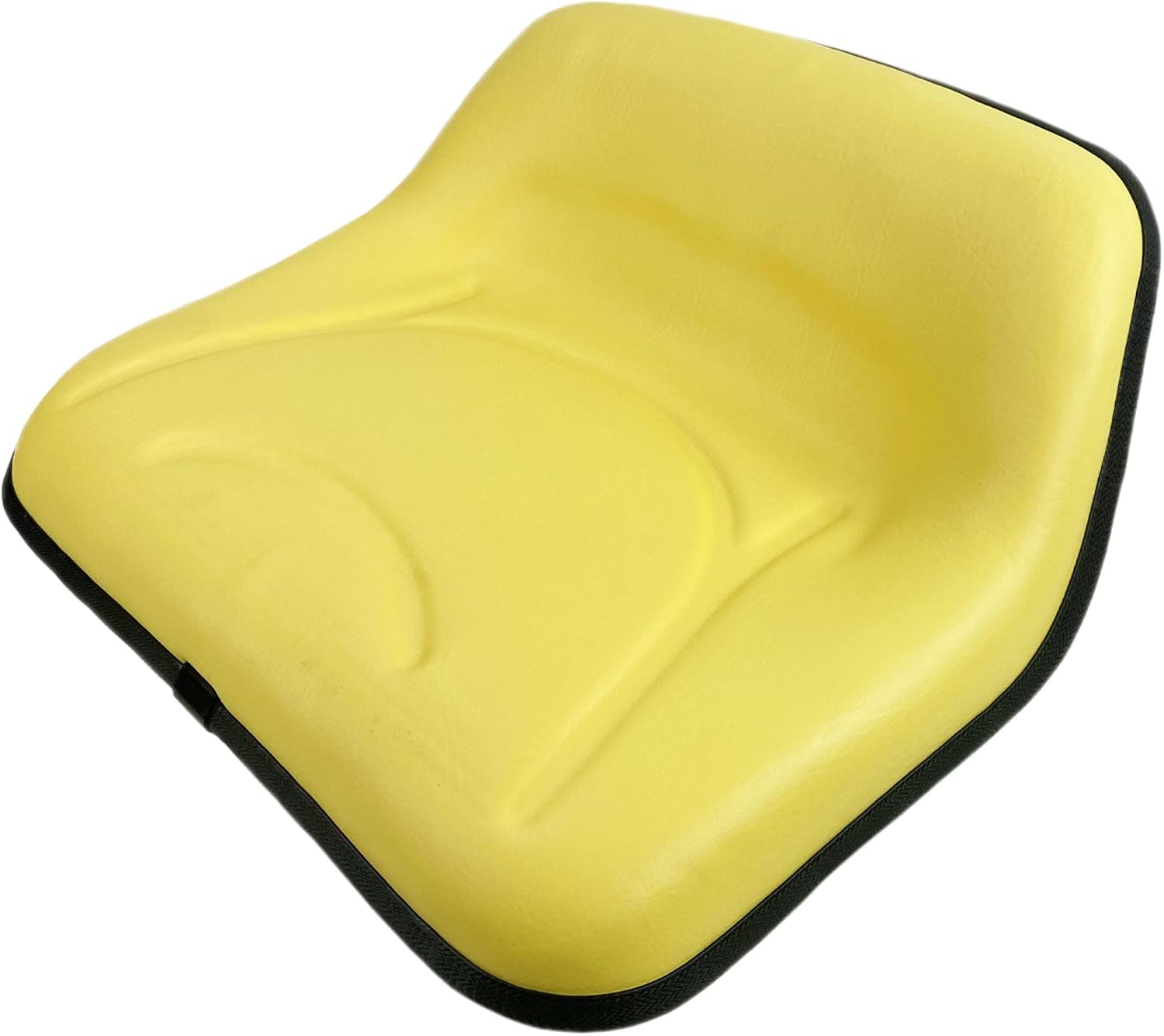 E-TY15862 Seat, Yellow 8-1/4" Low Back for John Deere 111H, 112L, 116, 116H, 130, 160, 165, 170, 175, 180, 185, SX75, SX95