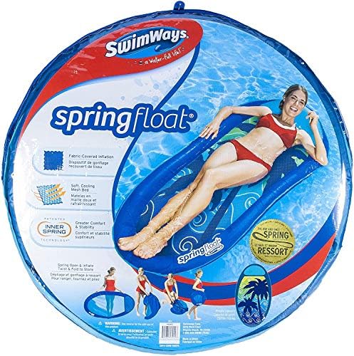 SwimWays Spring Float Pool Lounger - Pink Flamingo