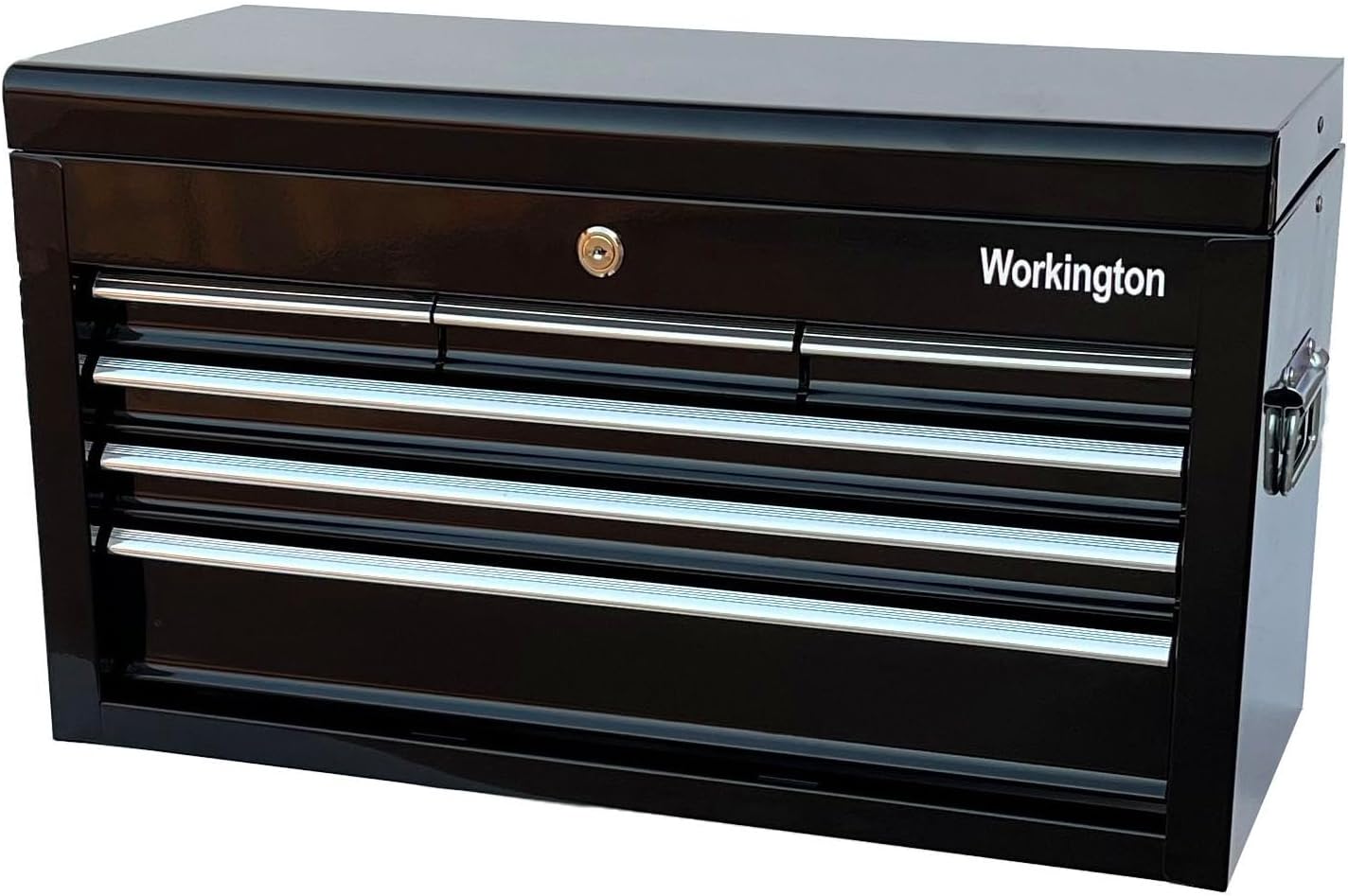 Workington Portable Metal Tool Chest with 6 Drawers, 24" 6-Drawer Tool Chest Cabinet with Ball Bearing Drawer Slides