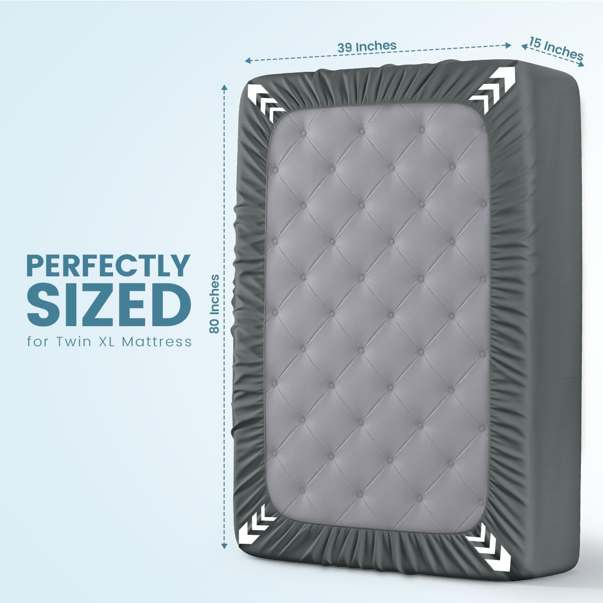 Waterproof Queen Size Mattress Protector fits Upto 17" deep Mattresses | Utopia Bedding 200 GSM Soft & Breathable Mattress Cover, Dirt-Proof, Noiseless, Machine Washable Fitted Sheet Style, White