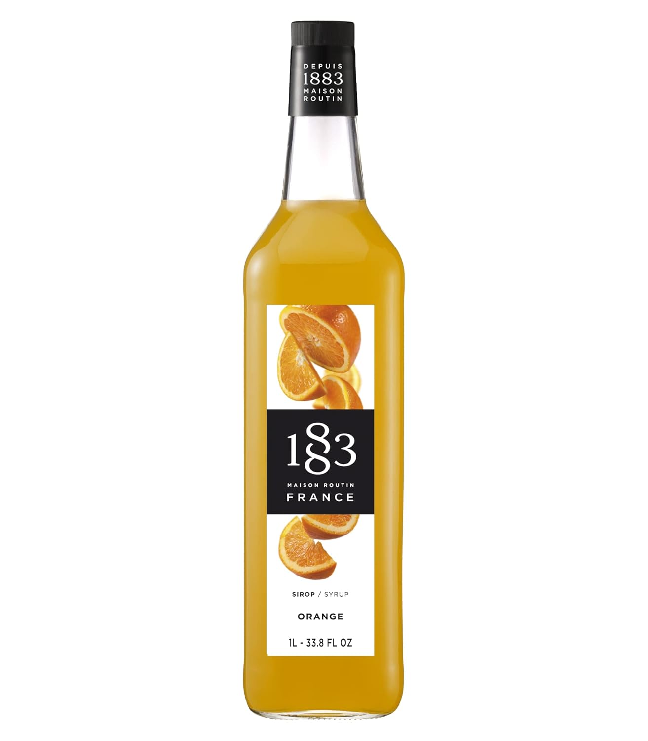 1883 Maple Syrup for Drinks, Made in France, 1 Liter Glass Bottle