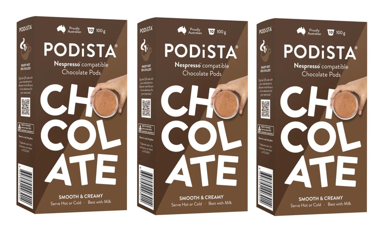 Hot Chocolate Nespresso Compatible Capsules Hot Cocoa Pods - Mint Infusion - 10 Pod Package
