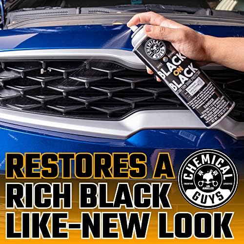 Chemical Guys, Black on Black Instant Exterior Trim Shine Dressing, 11 oz | For cars, trucks, and SUVs, sprayable quick dressing