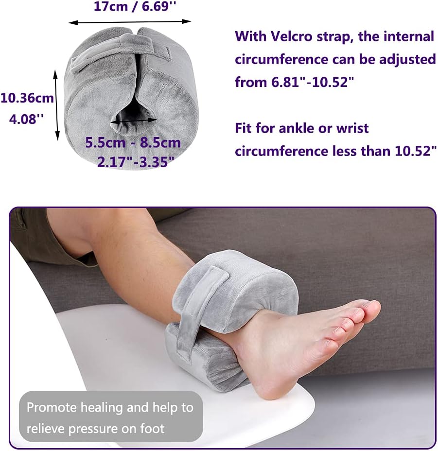 Foot Elevation Pillow Elevating Leg Rest Ankle Protector Foot Leg Support Pillow Broken Ankle Donut Foam Foot Elevator Cushion Heel Pillows