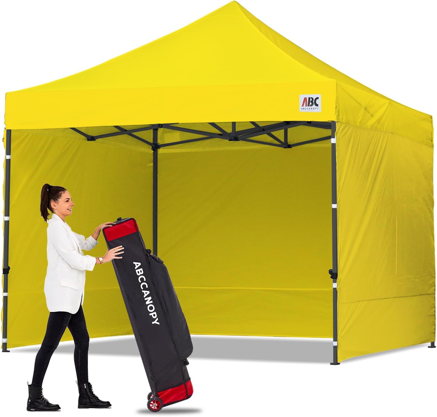 ABCCANOPY Heavy Duty Easy Pop up Canopy Tent with Sidewalls 10x20, Turquoise
