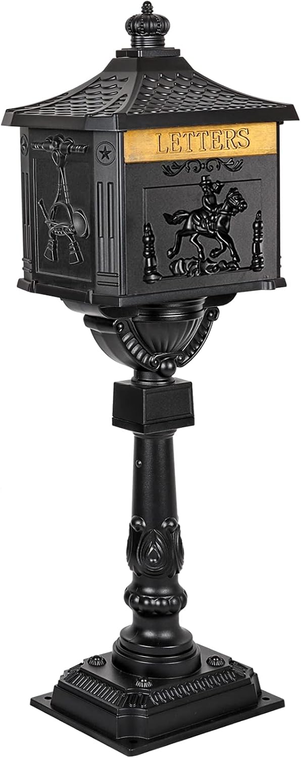 Polar Aurora Mailbox Cast Aluminum Bronze Mail Box Postal Box Security Heavy Duty New