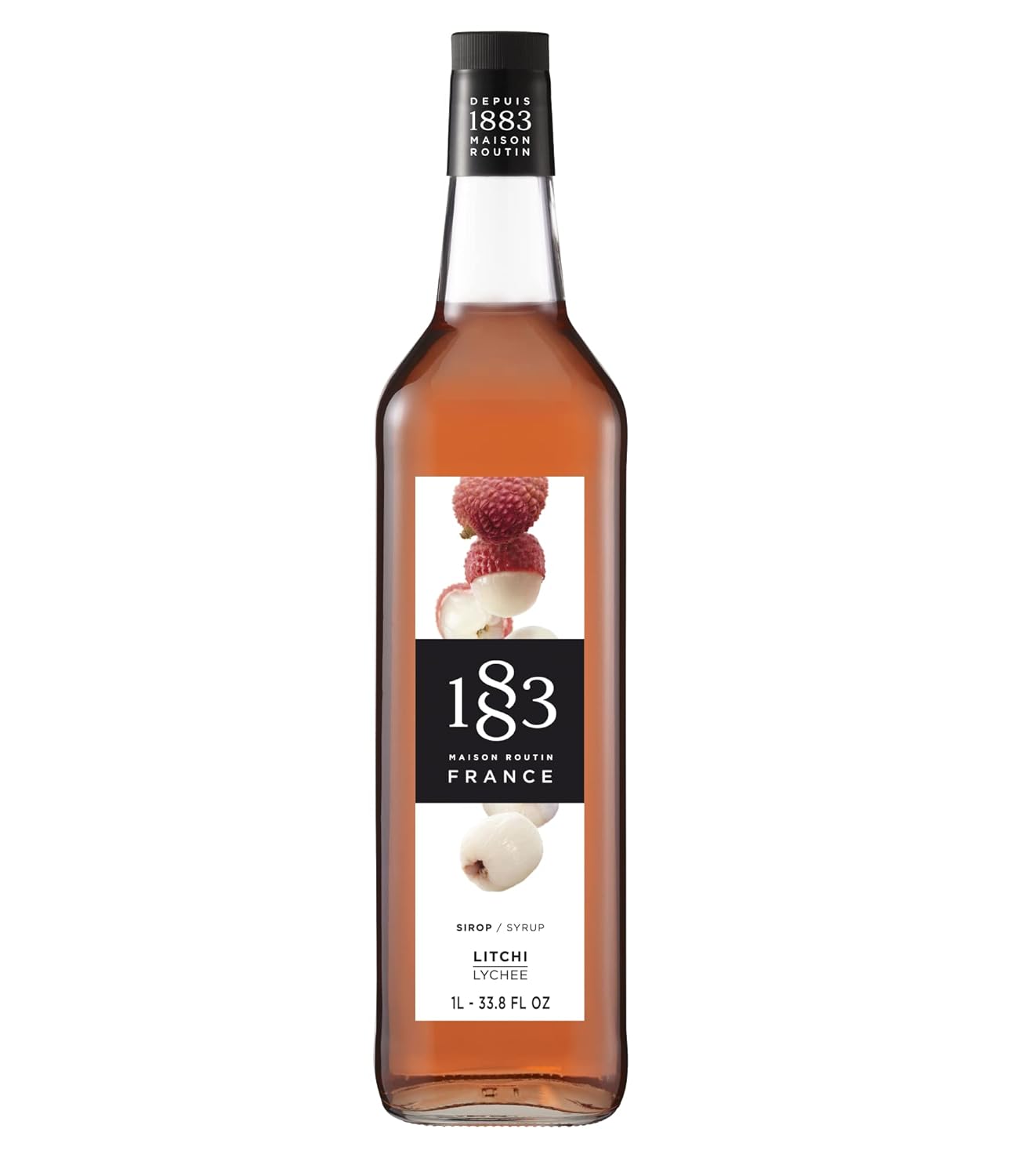 1883 Maple Syrup for Drinks, Made in France, 1 Liter Glass Bottle