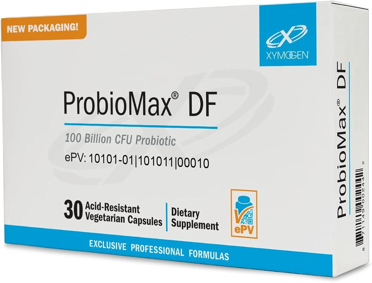 XYMOGEN ProbioMax Daily 100B - Probiotics for Digestive Health Support - Lactobacillus Acidophilus & Bifidobacterium Lactis HN019 - Vegetarian, Gluten-Free & Non-GMO - 30 Capsules