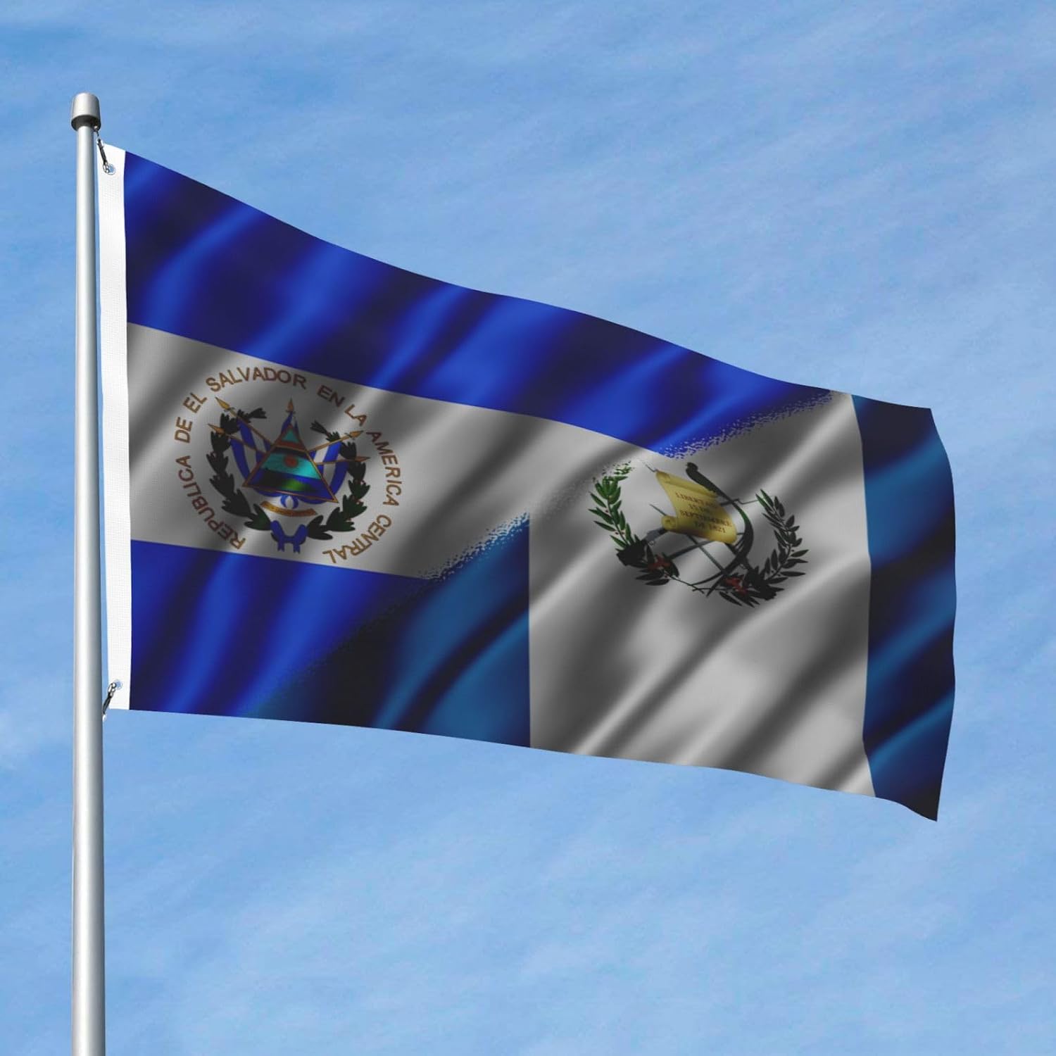 Nicaraguan Nicaragua And American Usa Flag 2x3 Ft Flags Double-Sided Printing Outdoor Indoor Decoration Country Flag 2x3 Foot Polyester Banner