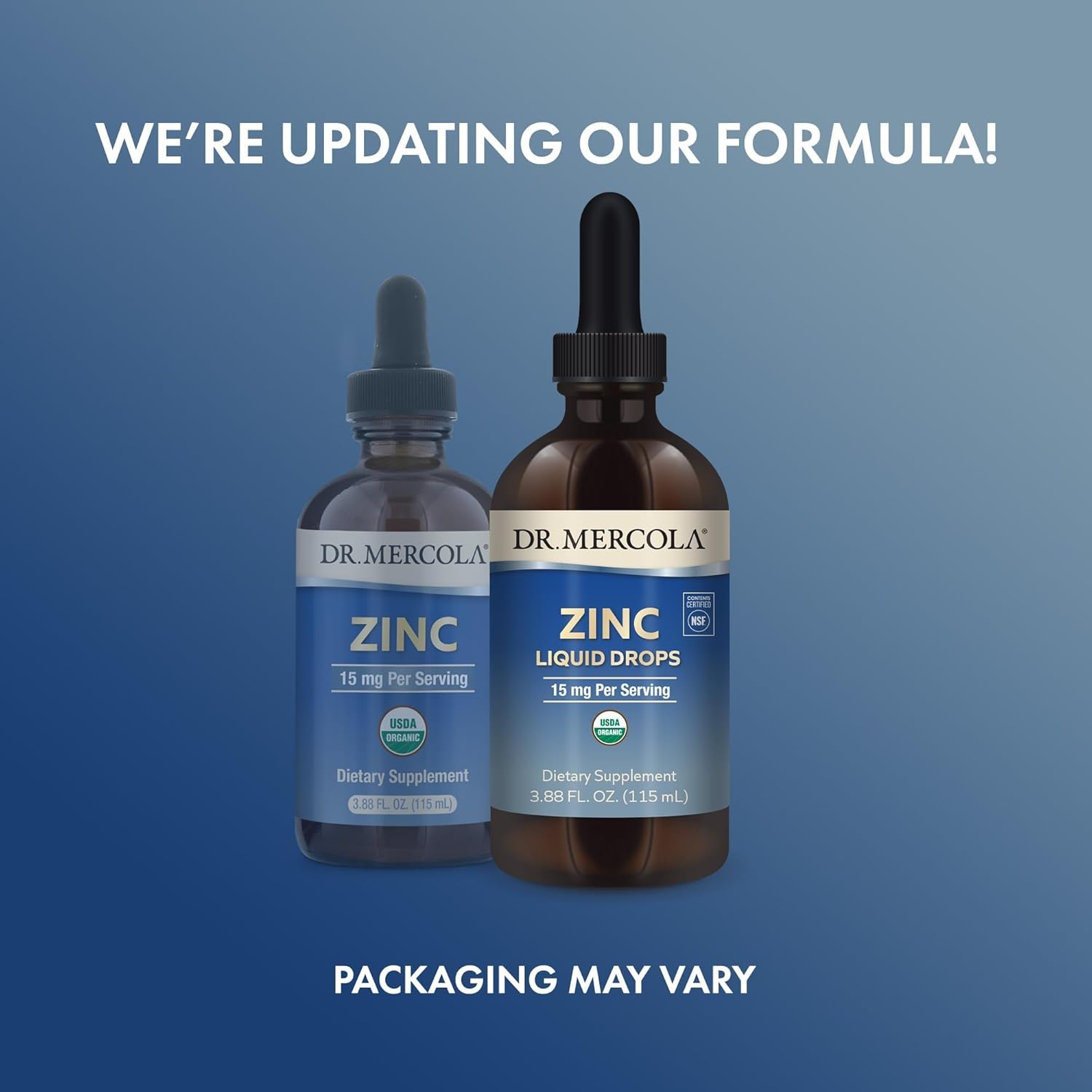 Dr. Mercola Zinc Liquid Drops, 15 mg, 3.88 fl oz (28 Servings)