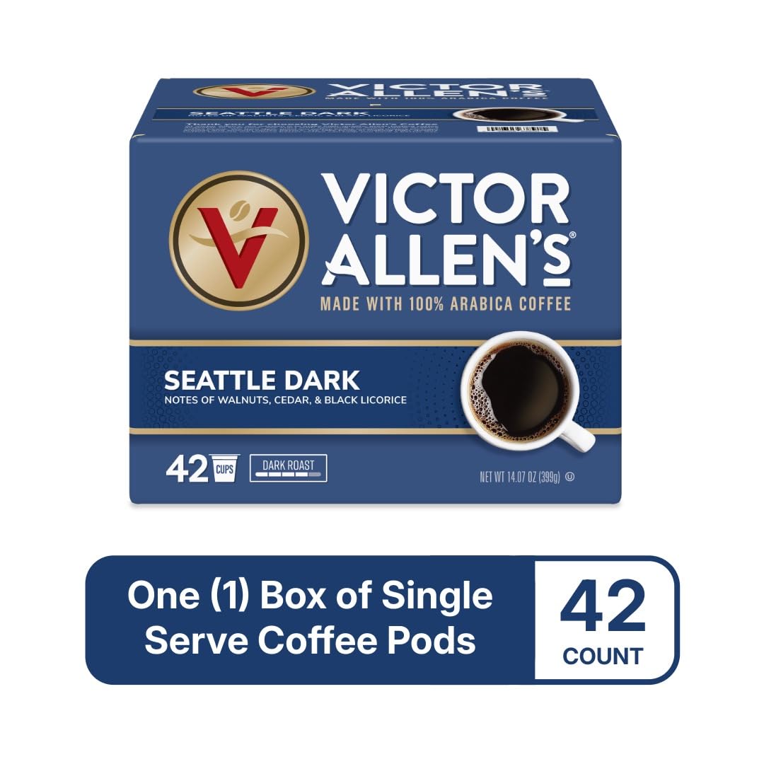 Victor Allen's Coffee Donut Shop Blend, Medium Roast, 80 Count, Single Serve Coffee Pods for Keurig K-Cup Brewers | 100% Arabica beans, Compatible with all K-Cup brewers, Kosher-OU (Pareve), 90-150mg caffeine per serving