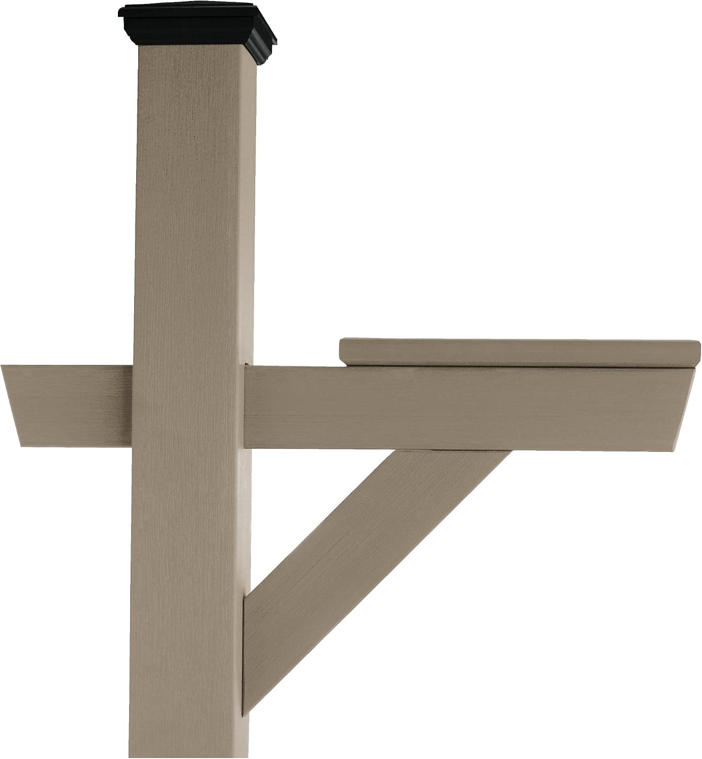 Highwood AD-MLBX1-CGE Hazelton Mailbox Post, Coastal Teak