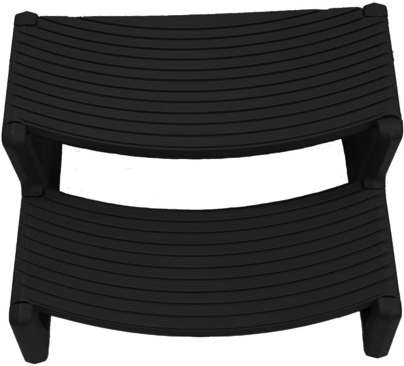 Confer Plastics Resin Multi Purpose Outdoor Non Slip Portable Spa and Hot Tub Handi-Step Deck Patio Steps Accessories, Charcoal Grey