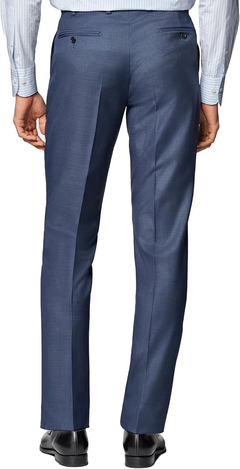 Men's Cozy Hidden Expandable Waist Dress Pants | Premium Stretch Texture Weave Work to Weekend Pants