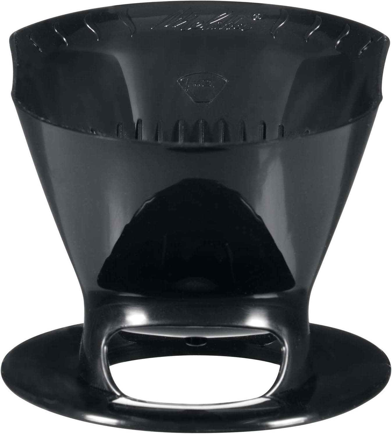 Melitta Filter Coffee Maker, Single Cup Pour-Over Brewer, Black, 1 Count (640007)