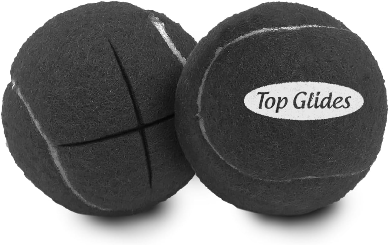 AMP Top Glides Precut Walker Tennis Ball Glides (Gray)
