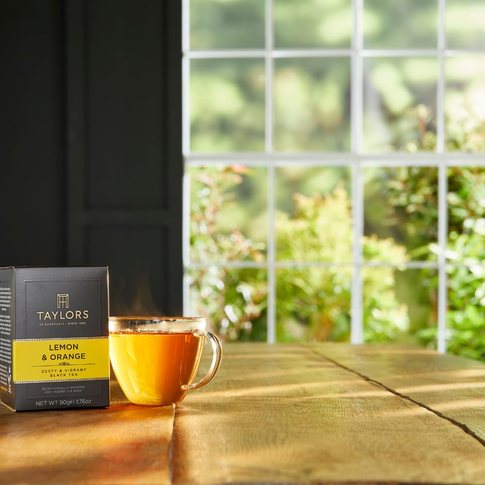Taylors of Harrogate Green Tea with Jasmine, Individually Wrapped Bags, 20 Count (Pack of 1), Delicate, Floral & Sweet, Caffeinated, Enjoy Hot or Iced, 20 Teabags
