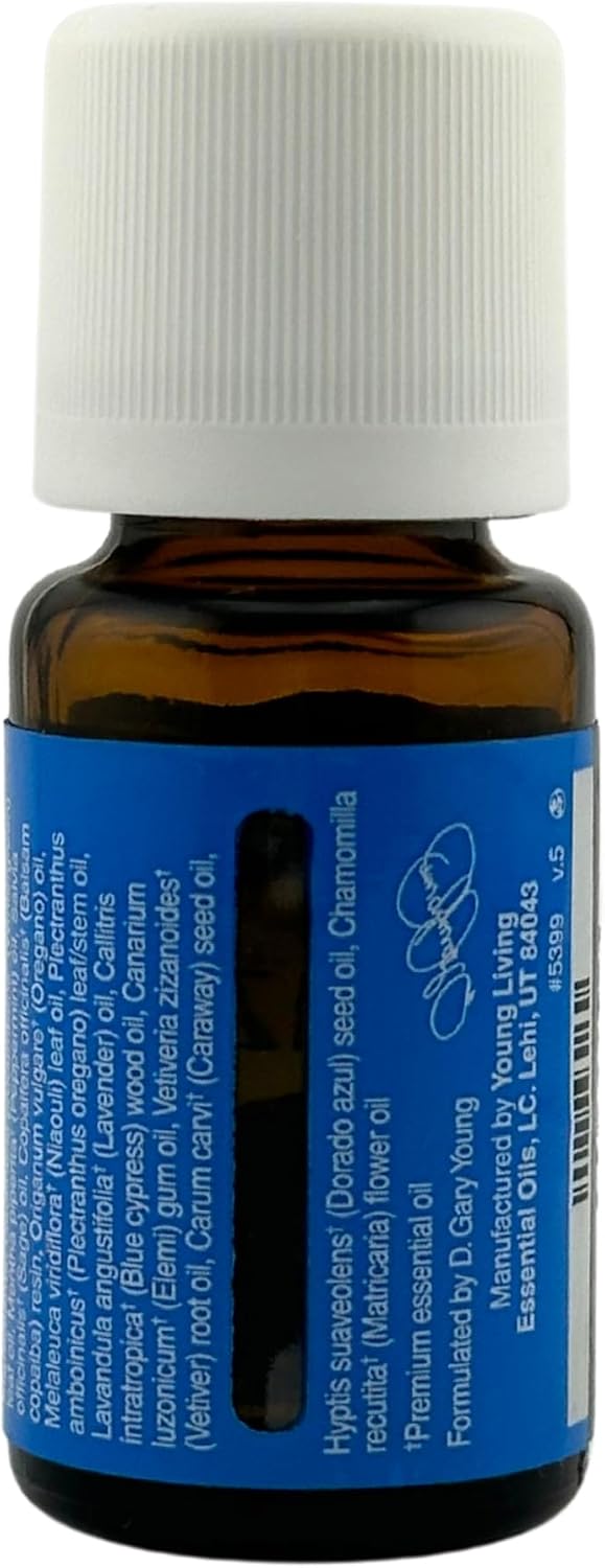 Young Living Thieves Vitality Essential Oil Blend | 5 ml | Warm Spicy Herbal Aroma for Diffusers, Massage & Aromatherapy | Clove, Lemon, Cinnamon, Eucalyptus & Rosemary Blend | Seed to Seal Quality