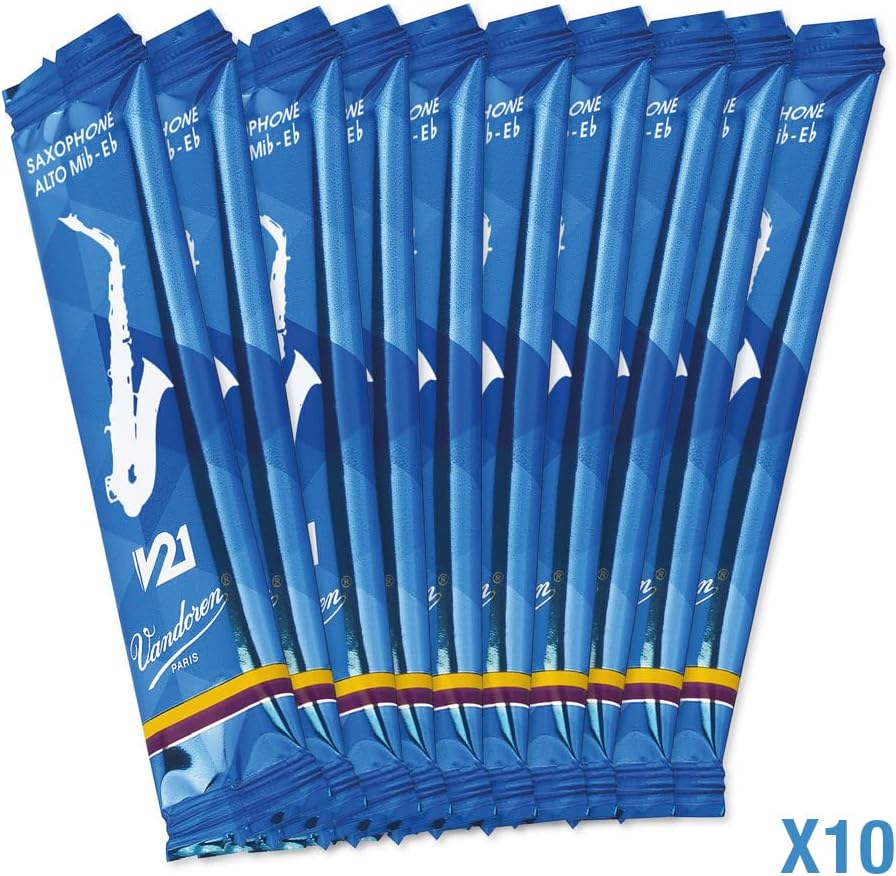 Vandoren SR813 Alto Saxophone V21 Reeds Strength 3; Box of 10