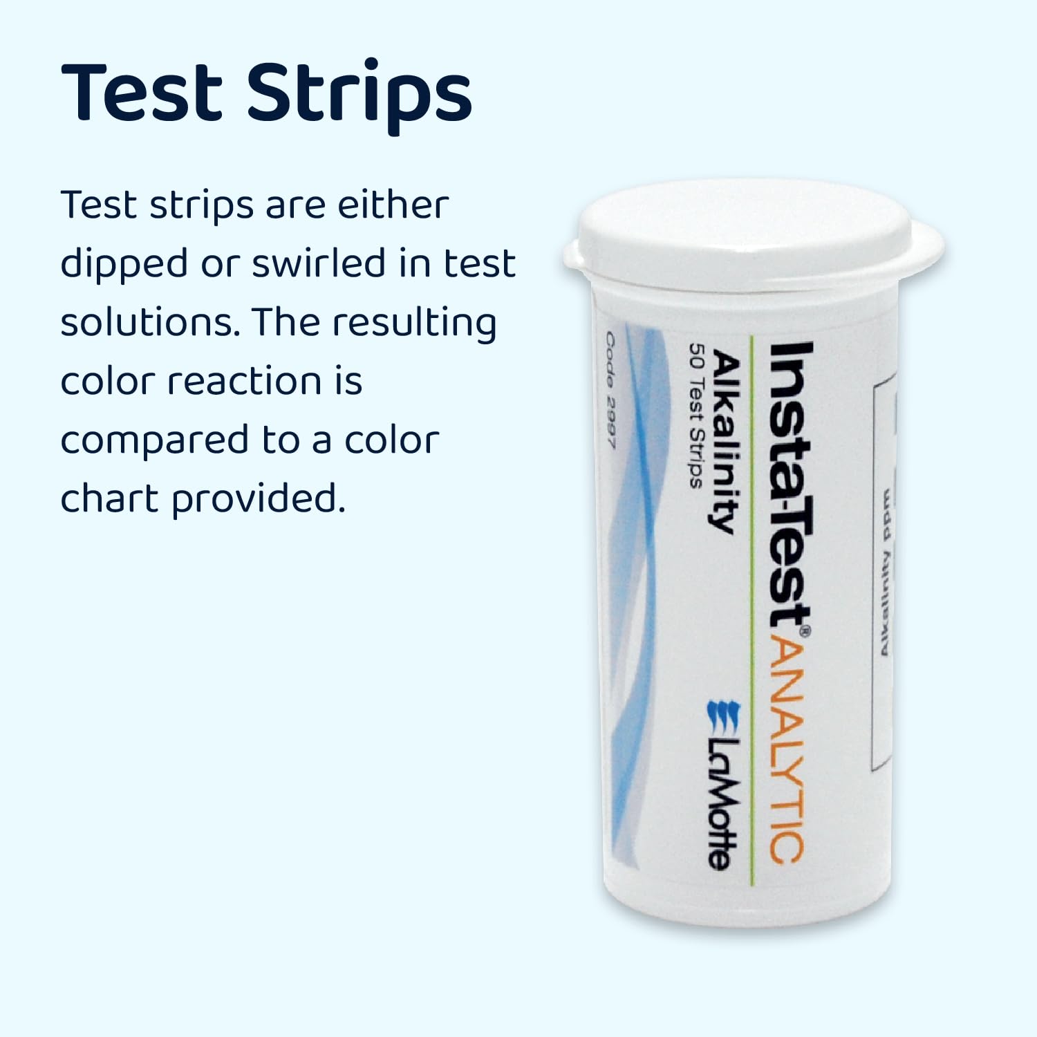 LaMotte 2994 Insta-Test Iron and Copper Multi-Factor Test Strip Kit, 0-5ppm Iron Range, 0-3ppm Copper Range, 25 Count Tubes