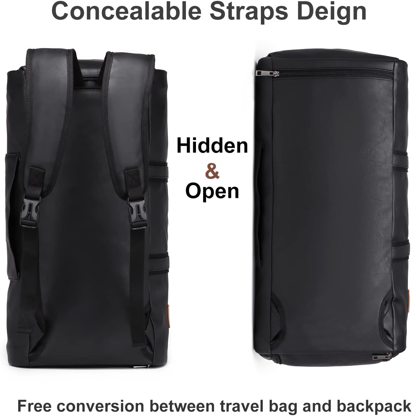 seyfocnia Convertible Travel Garment Bag,Carry on Garment Duffel Bag for Men Women - 2 in 1 Hanging Suitcase Suit Business Travel Bag