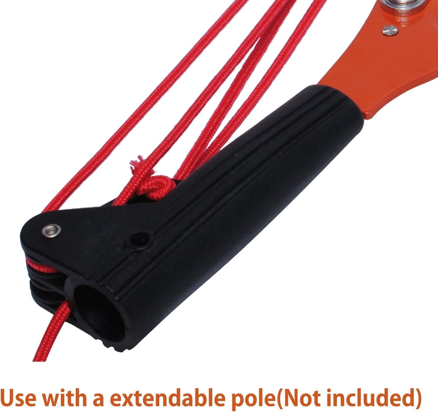 Manual Pole Saw Attachment & Rope Pole Pruner Head, Pole Not Included