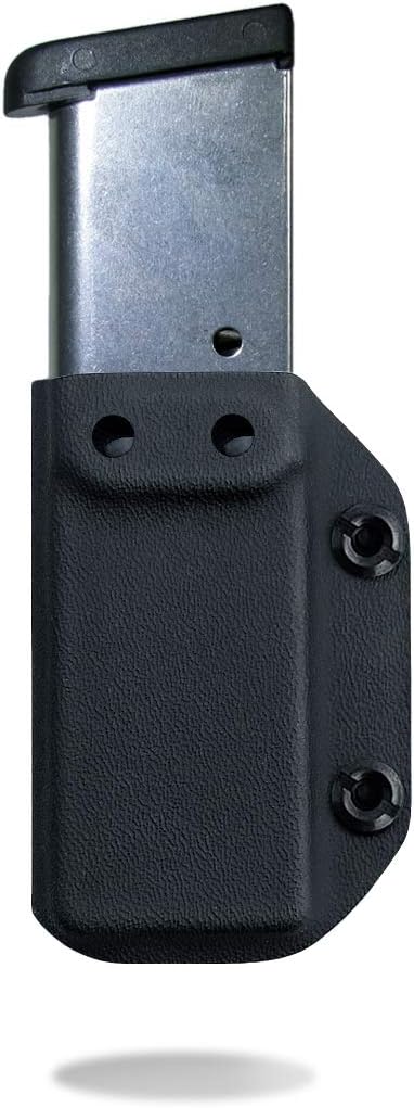 POLE.CRAFT IWB/OWB Magazine Holster Kydex - Mag Carrier Fits: 9mm .40 Double Stack / 9mm .40 Single Stack - P365 1911 Glock 19 19X 17 26 27 28 43 22