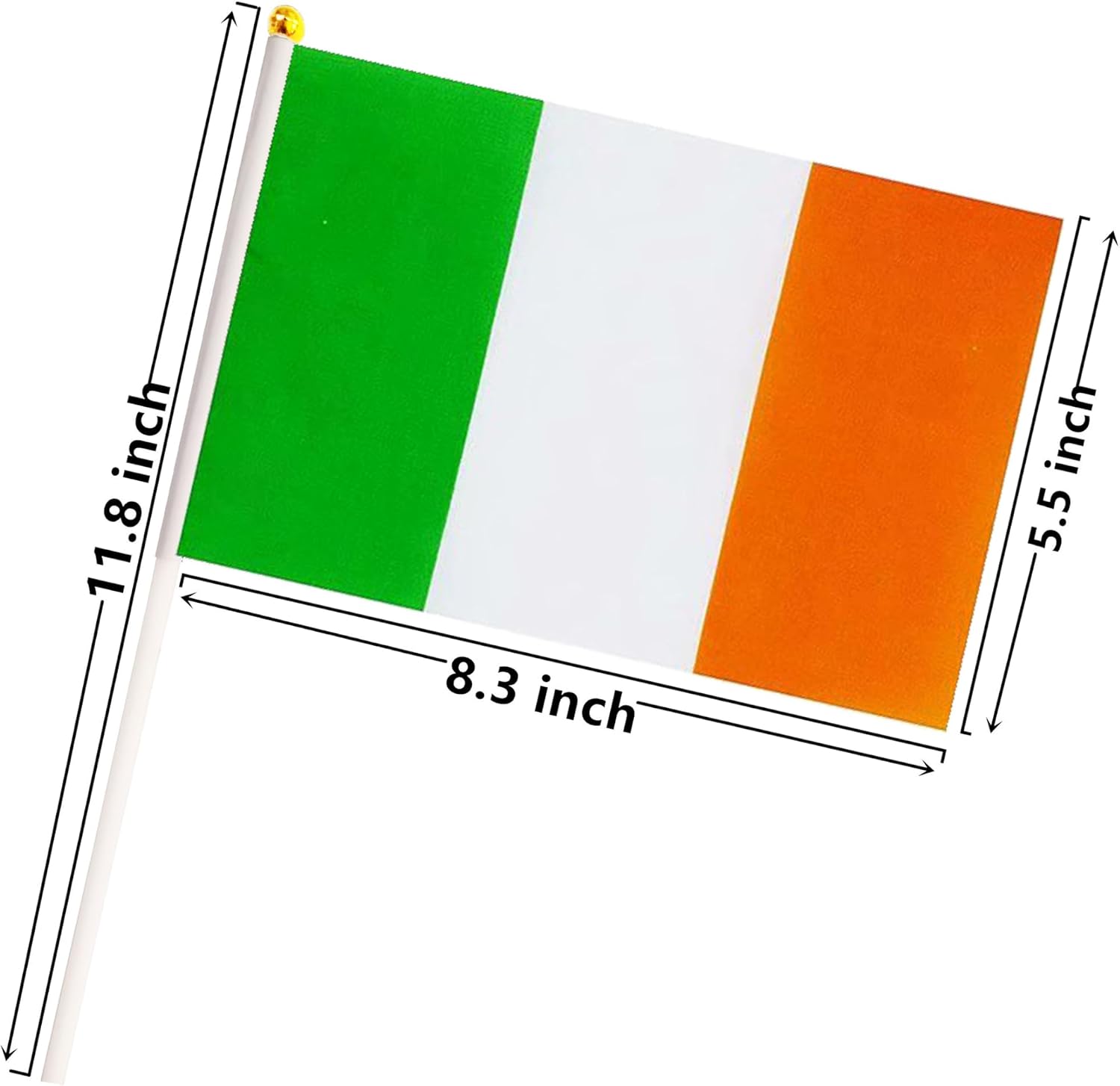 50 Pack Nicaragua Nicaraguan on Stick Flags,Small Mini Hand Held Nicaragua Nicaraguan Flags 5.5x8.3 Inch, Grand Opening, Carnival,Party Events Celebration