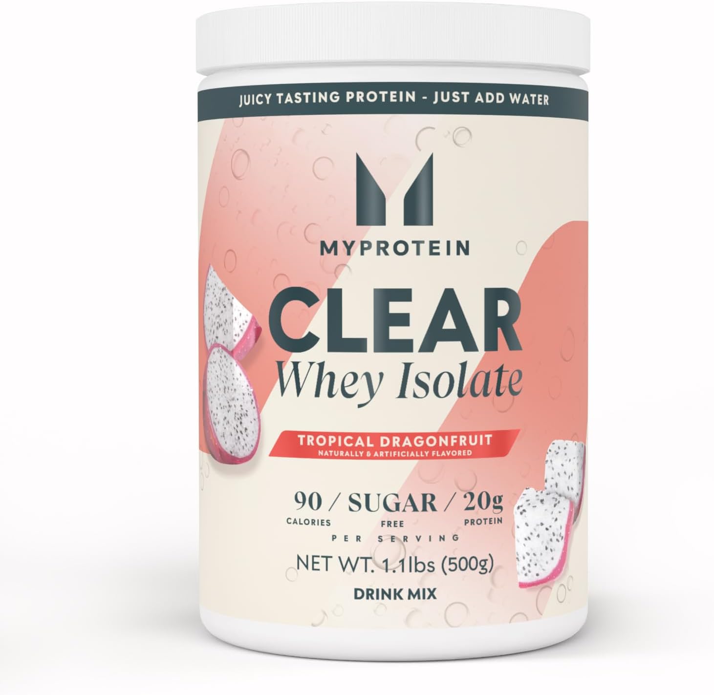 Myprotein Clear Whey Isolate Protein Powder, 35 Servings, (1.9lbs) Strawberry, 20g Protein per Serving, Naturally Flavored Drink Mix