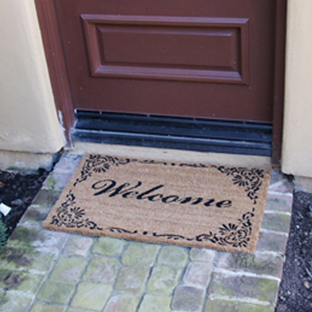 Rubber-Cal "Classic American Welcome Mat Coir Matting, 18 by 30-Inch