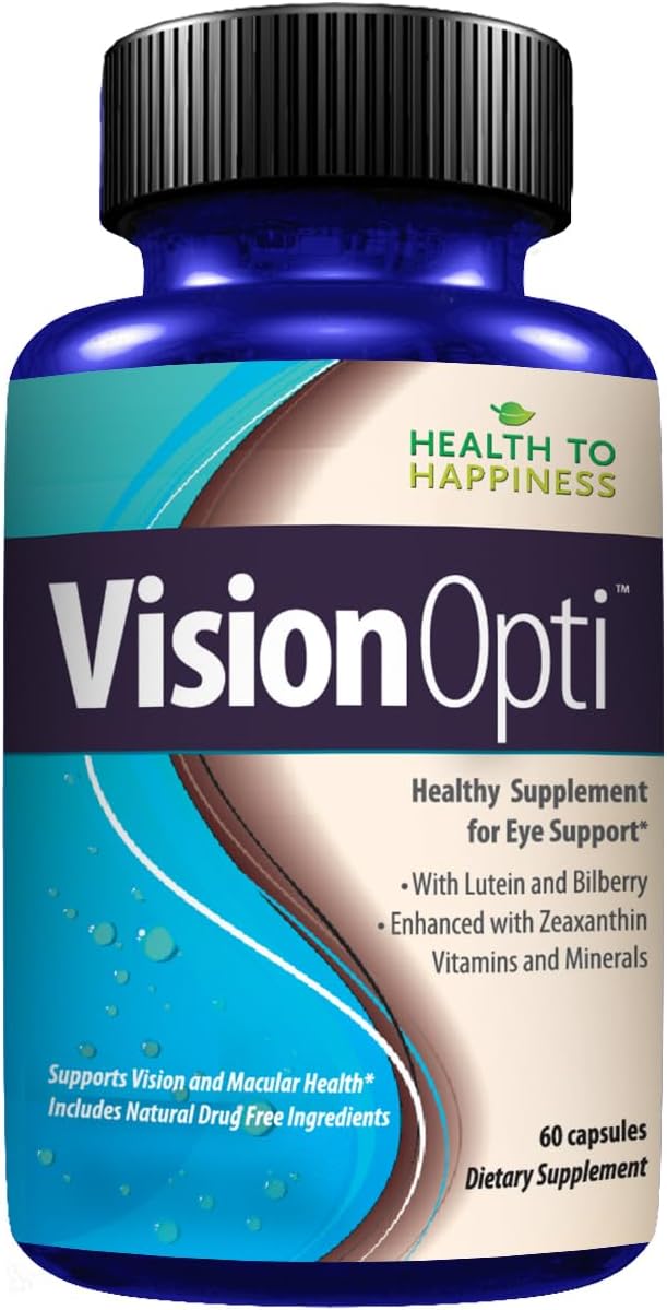 Vision Opti - Eye Health & Vision Support Supplement with Lutein, Zeaxanthin, Selenium, Zinc, and Vitamins A & C | 60 Capsules