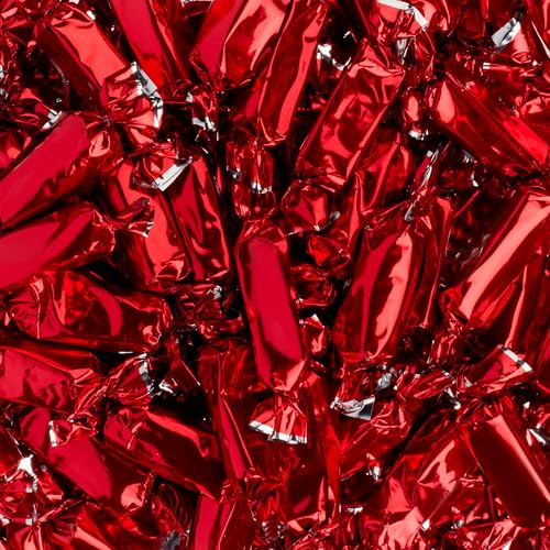 Candy Envy - Individually Wrapped Caramels - Red Wrapper - 2 Pound Bulk Red Candy