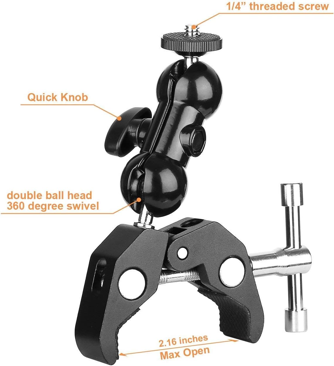 3-in-1 Zoom Recorder Tripod, Clamp Mount Stand Accessory Kit for Zoom Recorder H6 H5 H4n H2n H1n