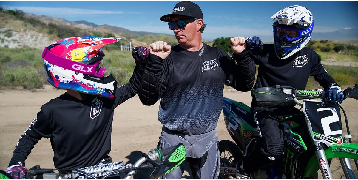 GLX GX623 Youth ATV & Dirt Bike Helmet Combo, DOT | Adult-Level Safety for Kids: Premium, full-grown protection engineered into a comfortable, youth-sized package