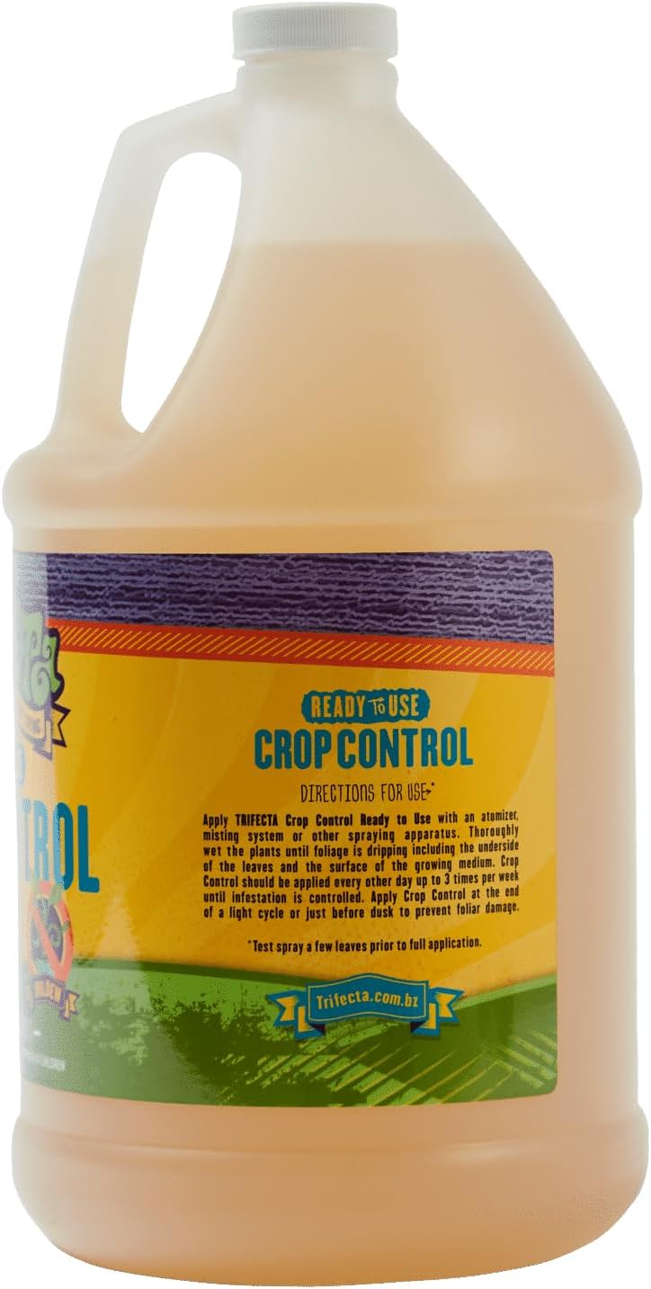 Trifecta Crop Control Super Concentrate | 4 oz | All-in-One Pesticide, Fungicide, Miticide And Insecticide | For Spider Mites, Mildew, Mold And Botrytis