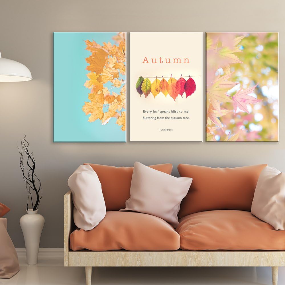 wall26 Canvas Prints Wall Art - Ocean Themed 3 Panel Wall Art with Wave,Anchor and Rudder - 16"x24" x 3 Panels