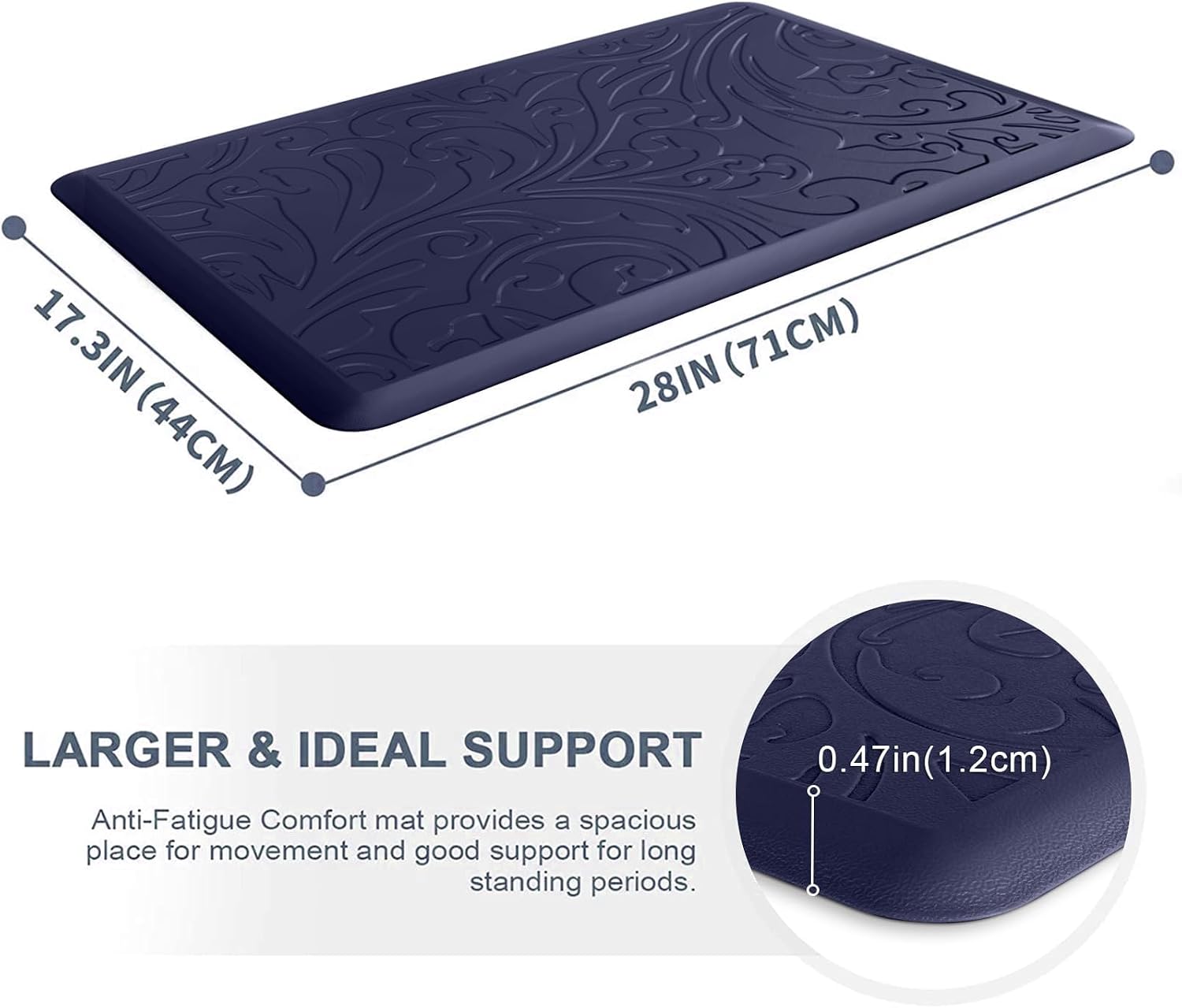 Kitchen Mat Cushioned Anti-Fatigue Comfort Standing Mat Rug for Home,Office