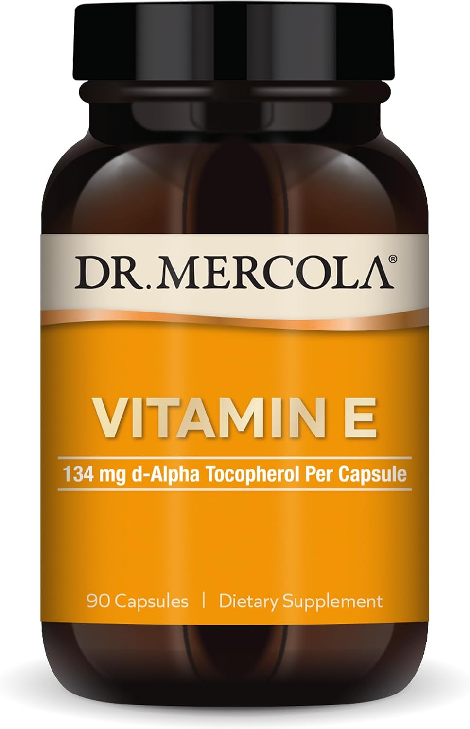 Dr. Mercola Vitamin E, 134 mg Per Capsule, 90 Capsules (90 Servings)